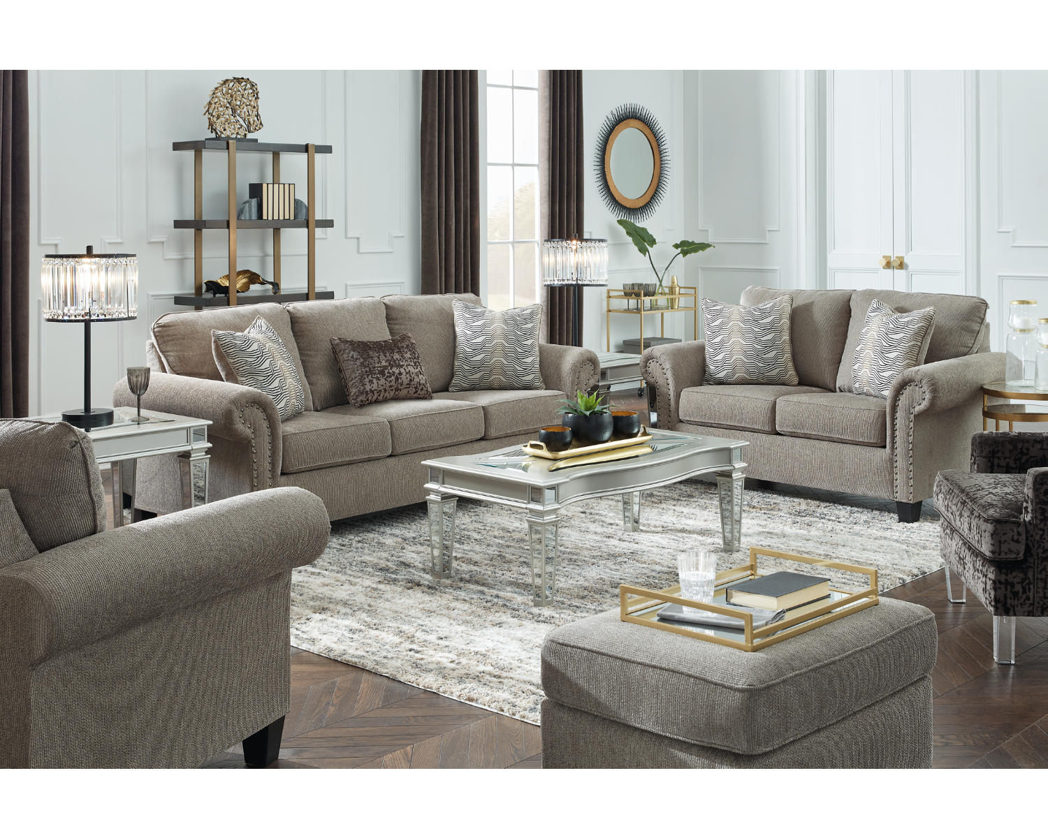 Shewsbury Sofa, Loveseat, Chair and Ottoman