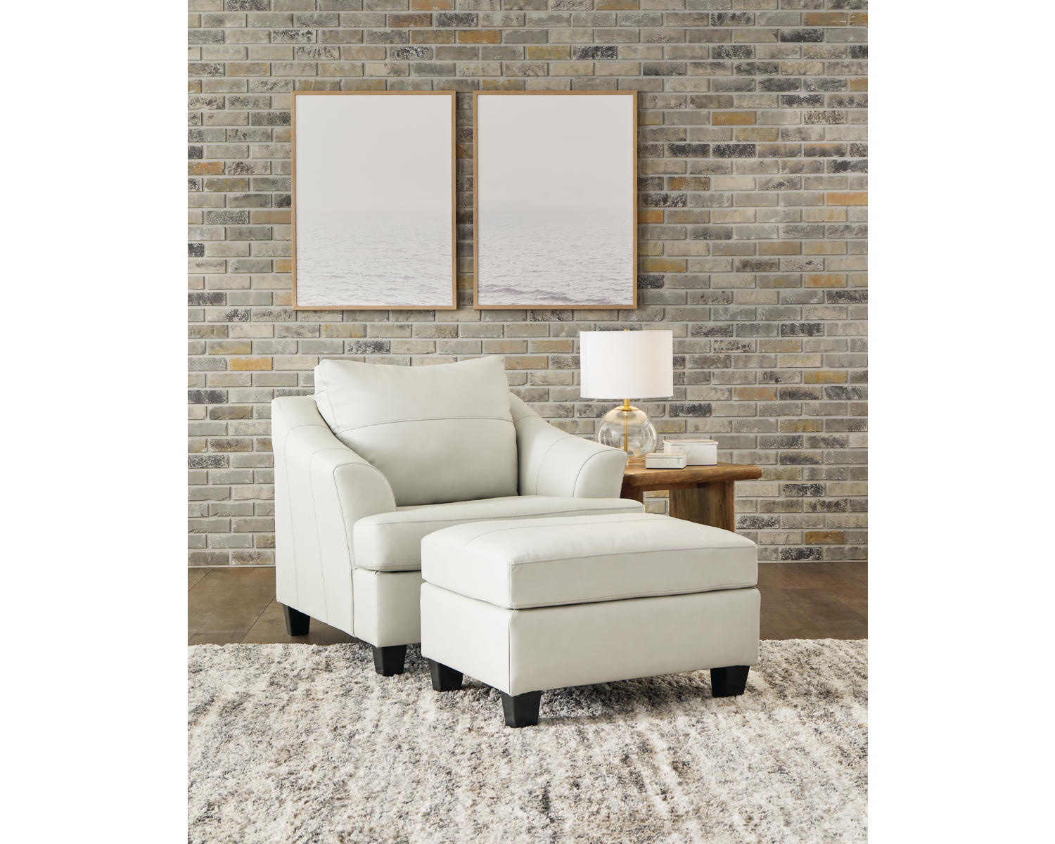Genoa Oversized Chair and Ottoman