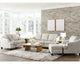 Sofá cama tamaño queen Genoa, loveseat, sillón extragrande y otomana