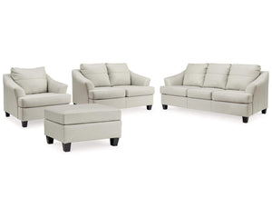 Sofá cama tamaño queen Genoa, loveseat, sillón extragrande y otomana