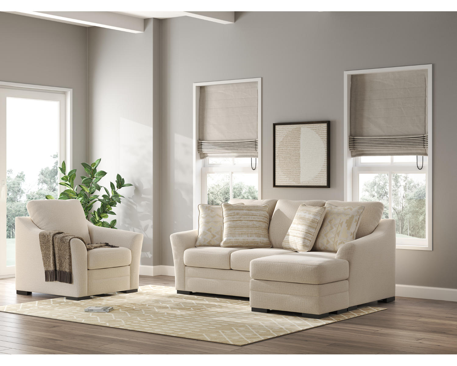 Lango Sofa Chaise and Chair