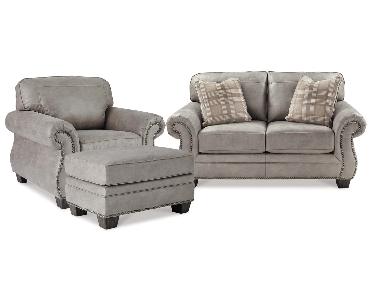 Olsberg Loveseat, Chair, and Ottoman