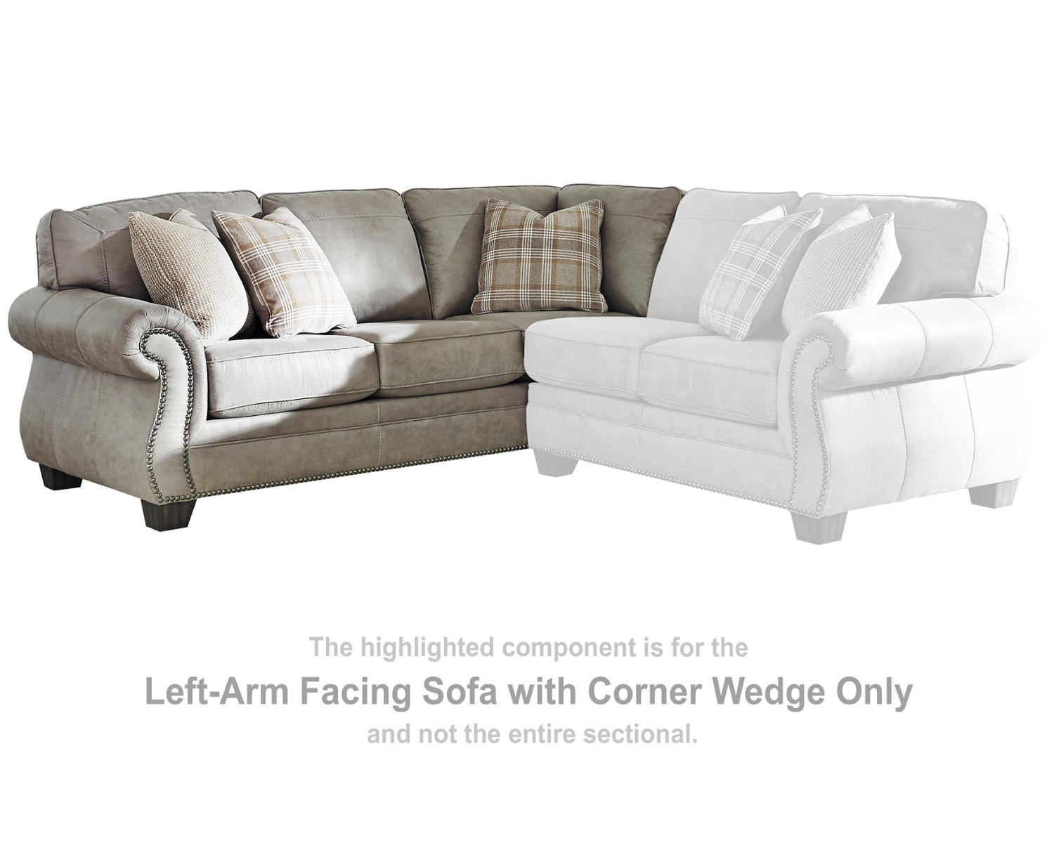 Olsberg Left-Arm Facing Sofa with Corner Wedge