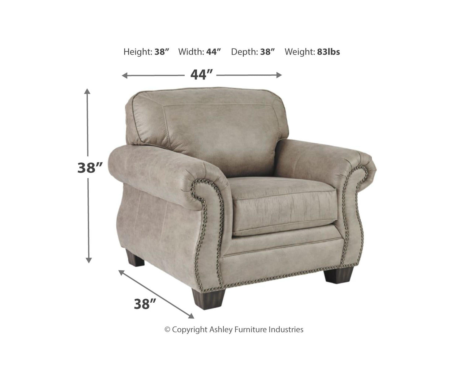 Olsberg Loveseat, Chair, and Ottoman