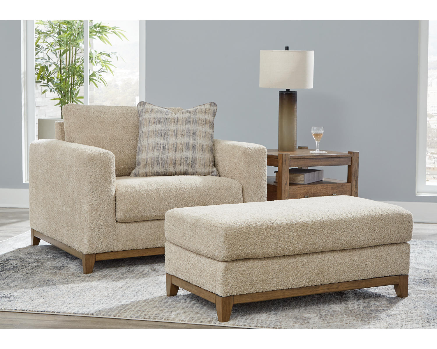 Parklynn Sofa, Loveseat, Oversized Chair and Ottoman