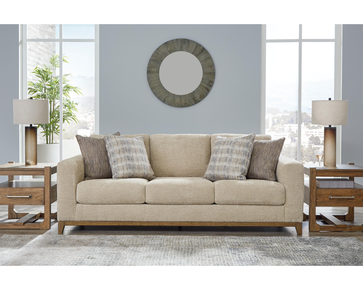 Parklynn Sofa, Loveseat, Oversized Chair and Ottoman