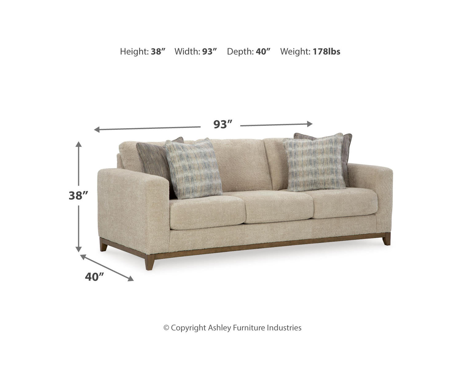 Parklynn Sofa, Loveseat, Oversized Chair and Ottoman