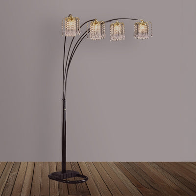 RAIN DROP ARC LAMP 84 H BLACK