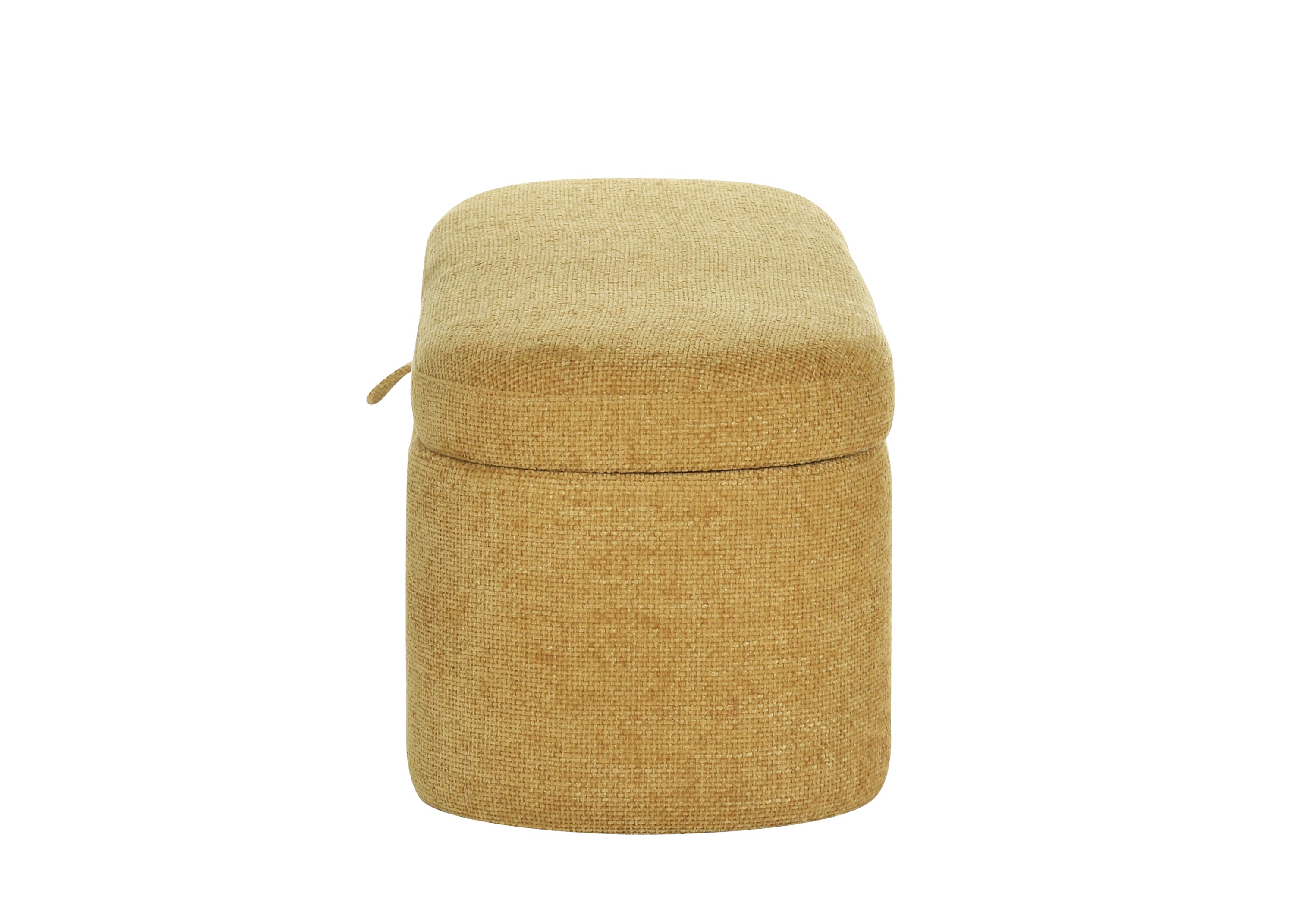 4924GD-BENCH PHILIPA STORAGE BENCH- GOLD TWEED