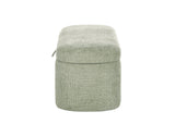 4924GR-BENCH PHILIPA STORAGE BENCH-L.GREEN TWEED