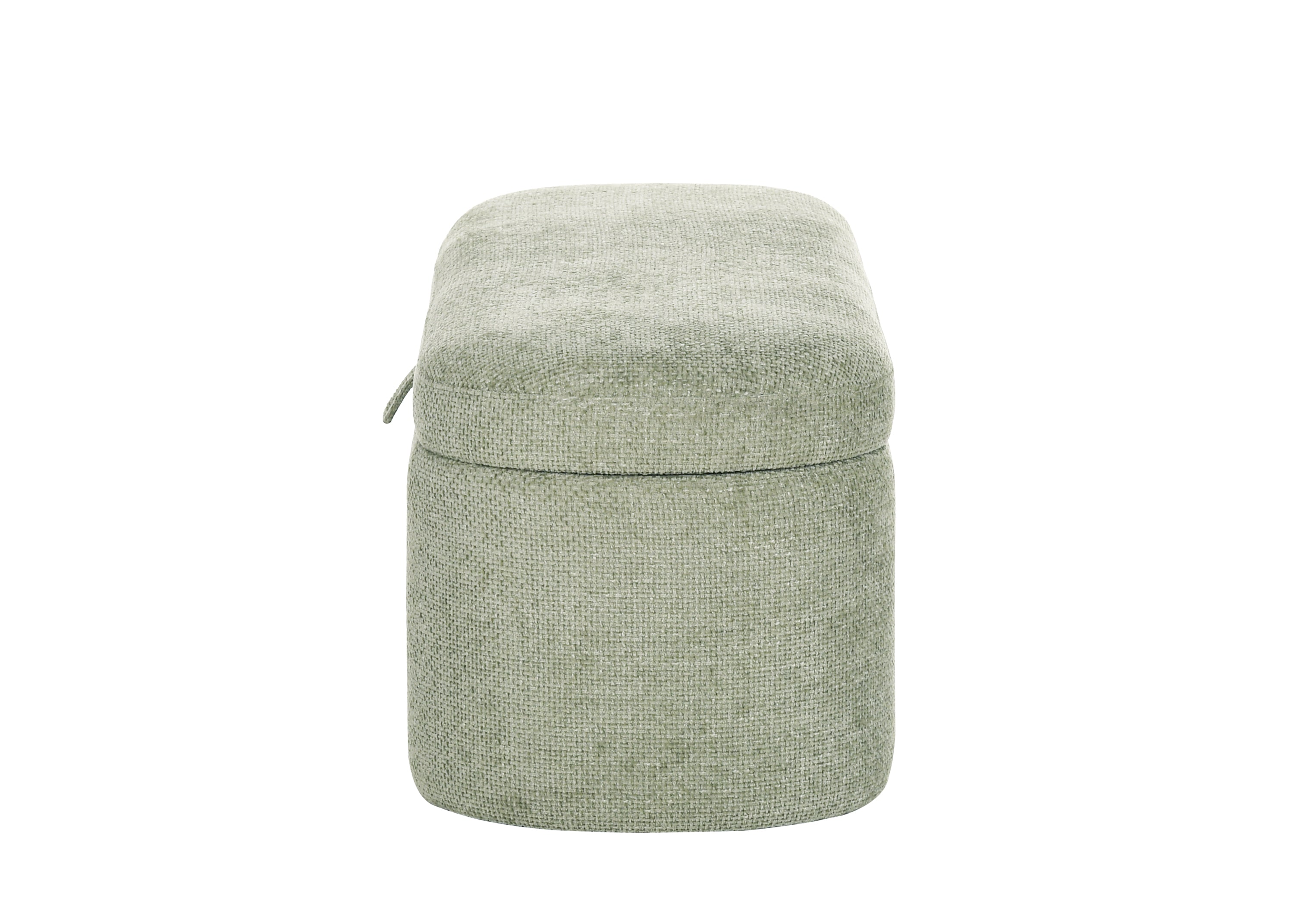 4924GR-BENCH PHILIPA STORAGE BENCH-L.GREEN TWEED