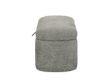 4924LG-BENCH PHILIPA STORAGE BENCH- L.GREY TWEED