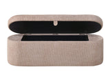 4924MV-BENCH PHILIPA STORAGE BENCH- MAUVE TWEED