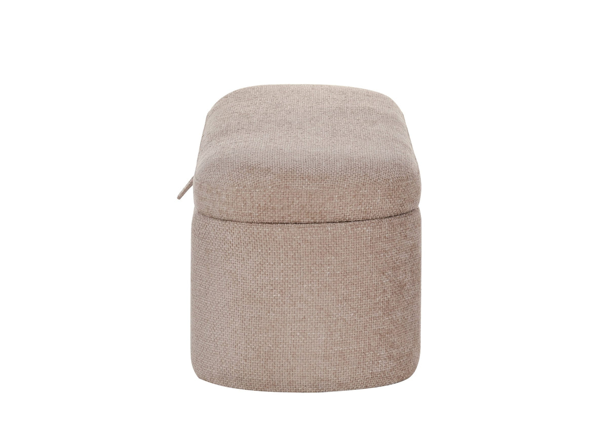 4924MV-BENCH PHILIPA STORAGE BENCH- MAUVE TWEED