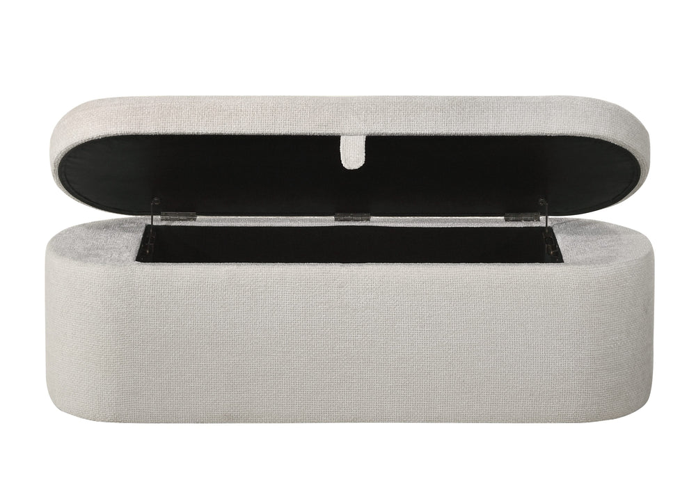 4924OT-BENCH PHILIPA STORAGE BENCH-OATMEAL TWEED