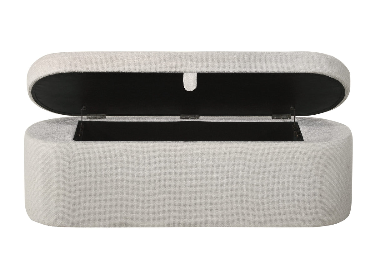 4924OT-BENCH PHILIPA STORAGE BENCH-OATMEAL TWEED