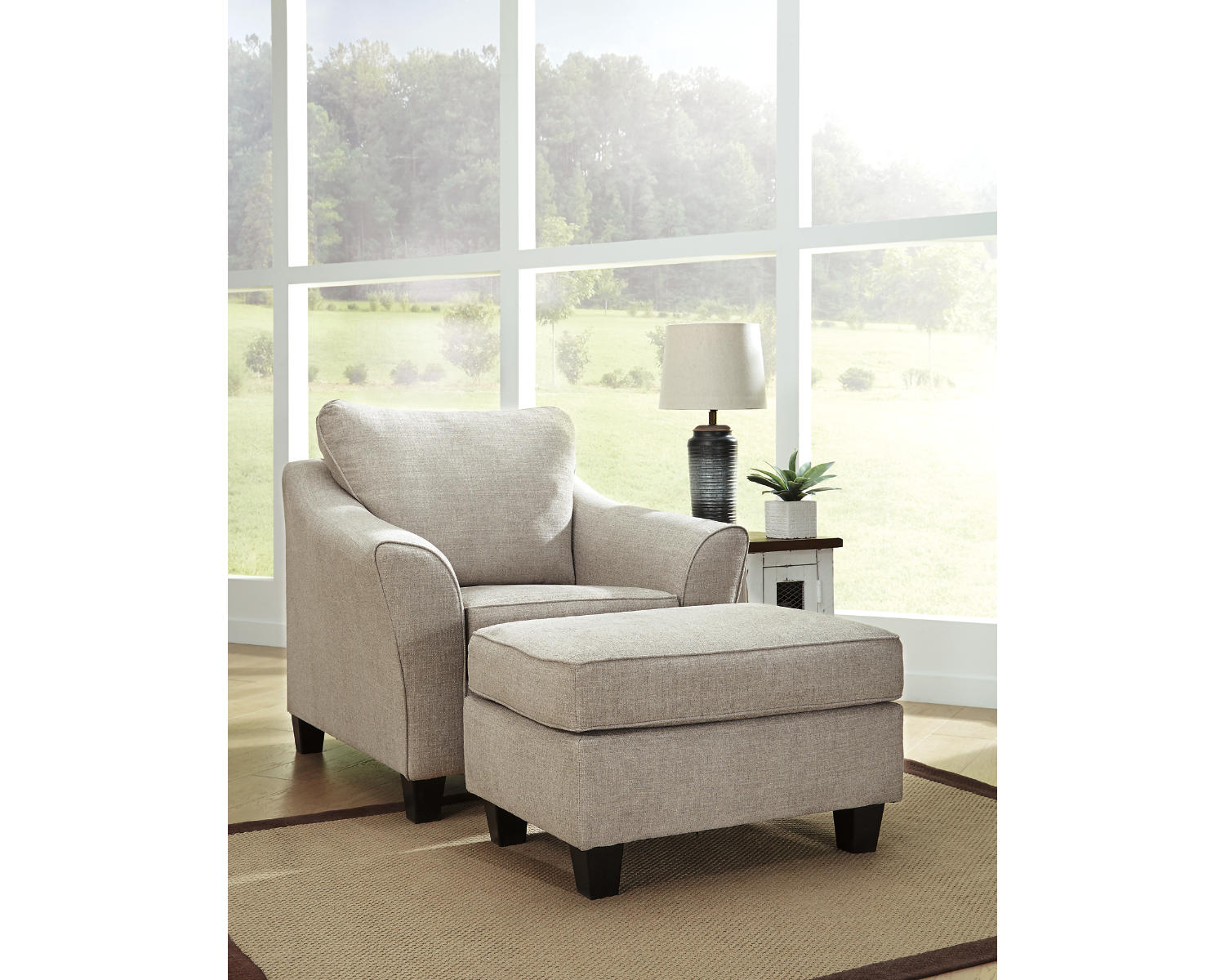 Abney Chair and Ottoman