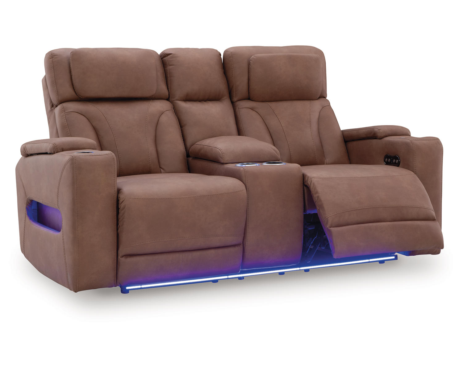 Clean-Slate Power Reclining Loveseat with Console