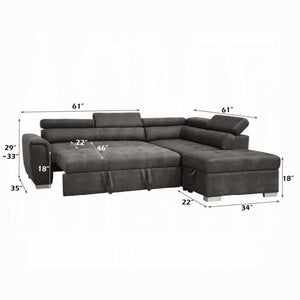 Sofá seccional Thelma con cama extraíble