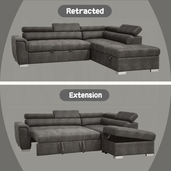 Thelma Sectional Sofa W/Pull-Out Bed