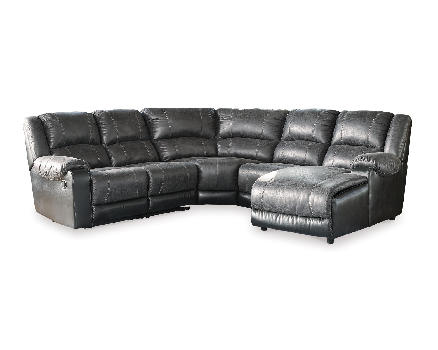 Nantahala 5-Piece Reclining Sectional with Chaise