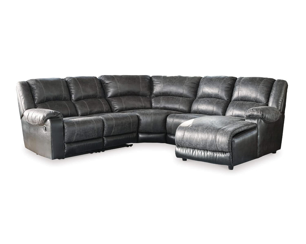 Nantahala 5-Piece Reclining Sectional with Chaise