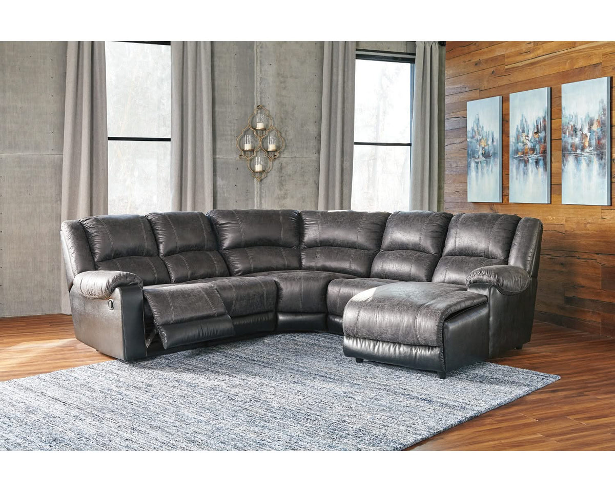 Nantahala 5-Piece Reclining Sectional with Chaise