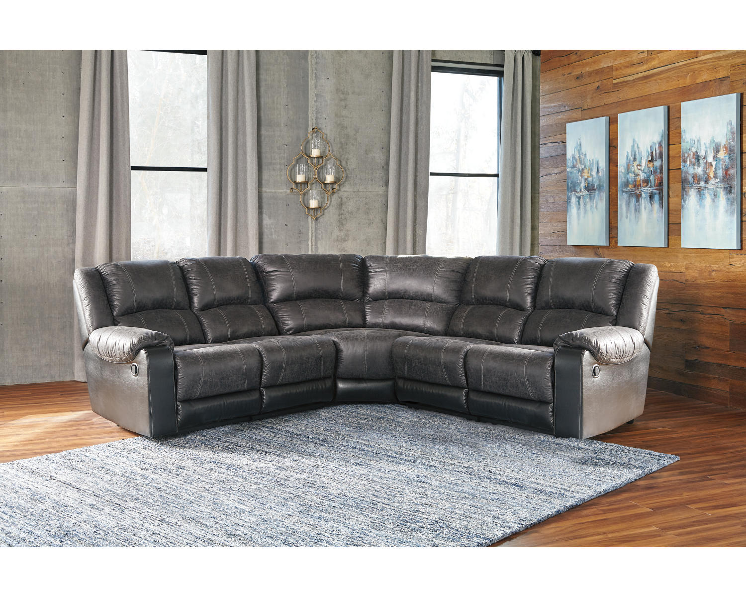 Nantahala 5-Piece Reclining Sectional