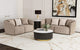 Conjunto de sofá Townsend de 2 piezas tapizado en chenilla color Latte
