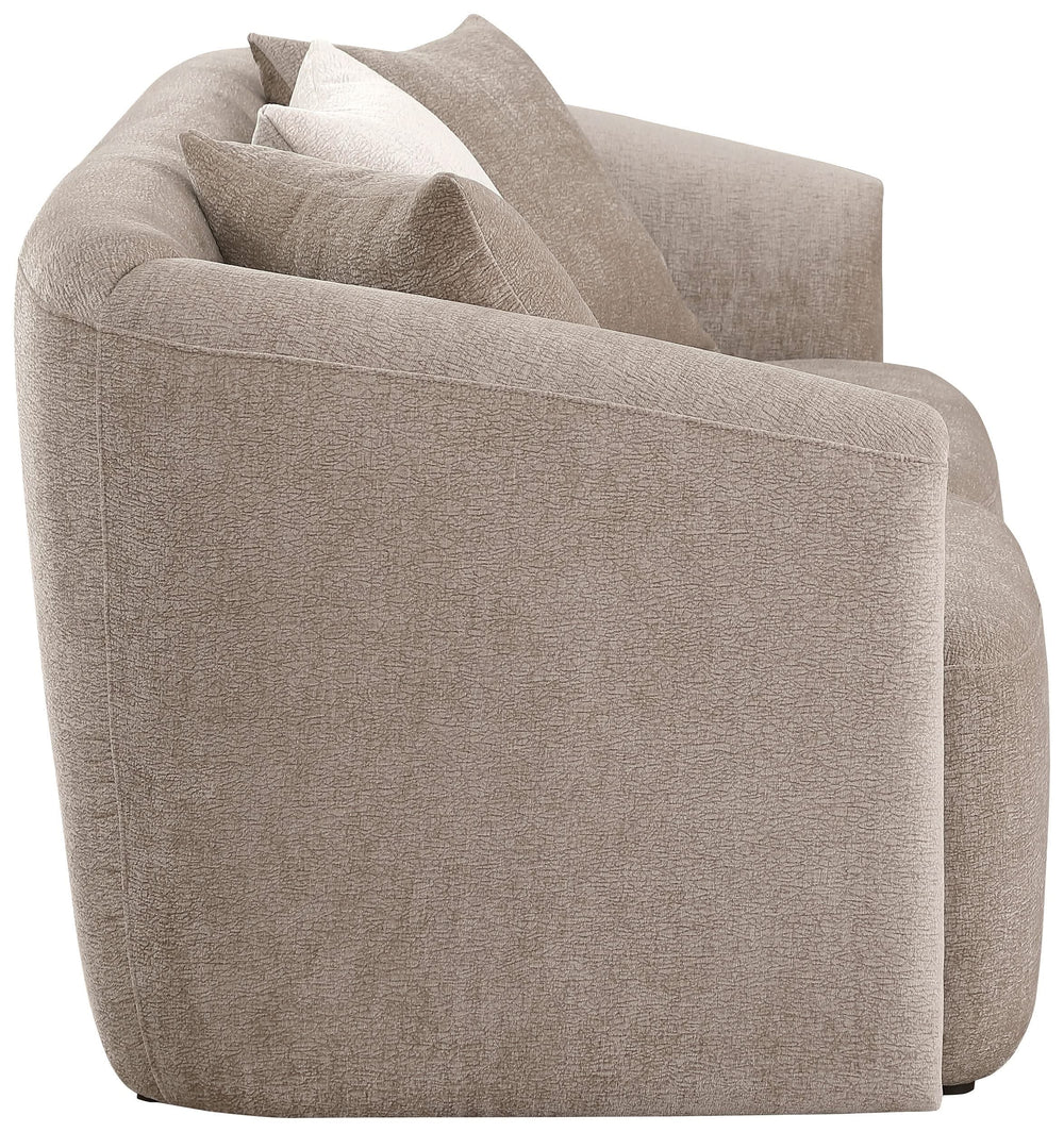 Conjunto de sofá Townsend de 2 piezas tapizado en chenilla color Latte