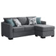 Sofá cama seccional tapizado Storey gris