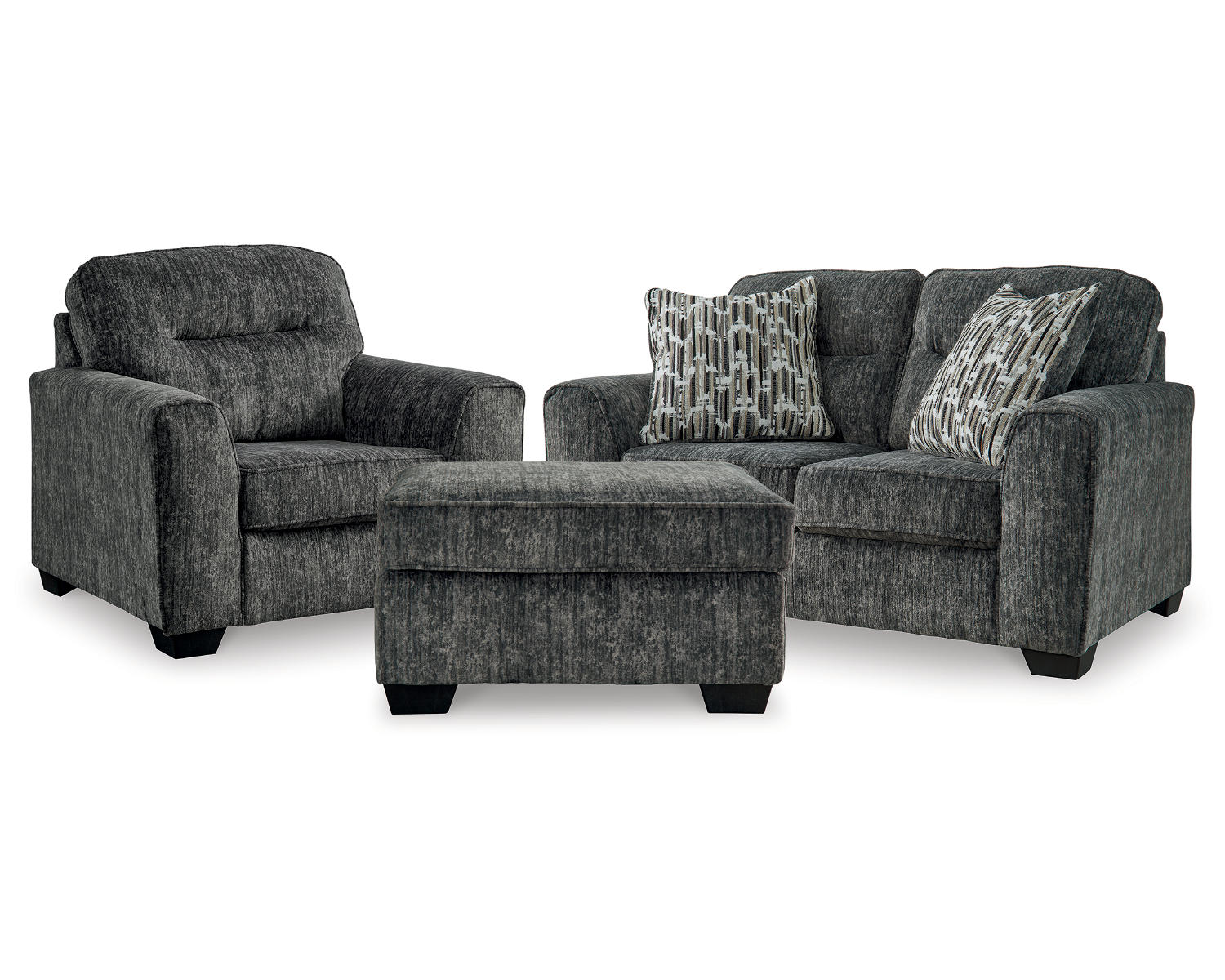 Lonoke Loveseat, Oversized Chair and Ottoman