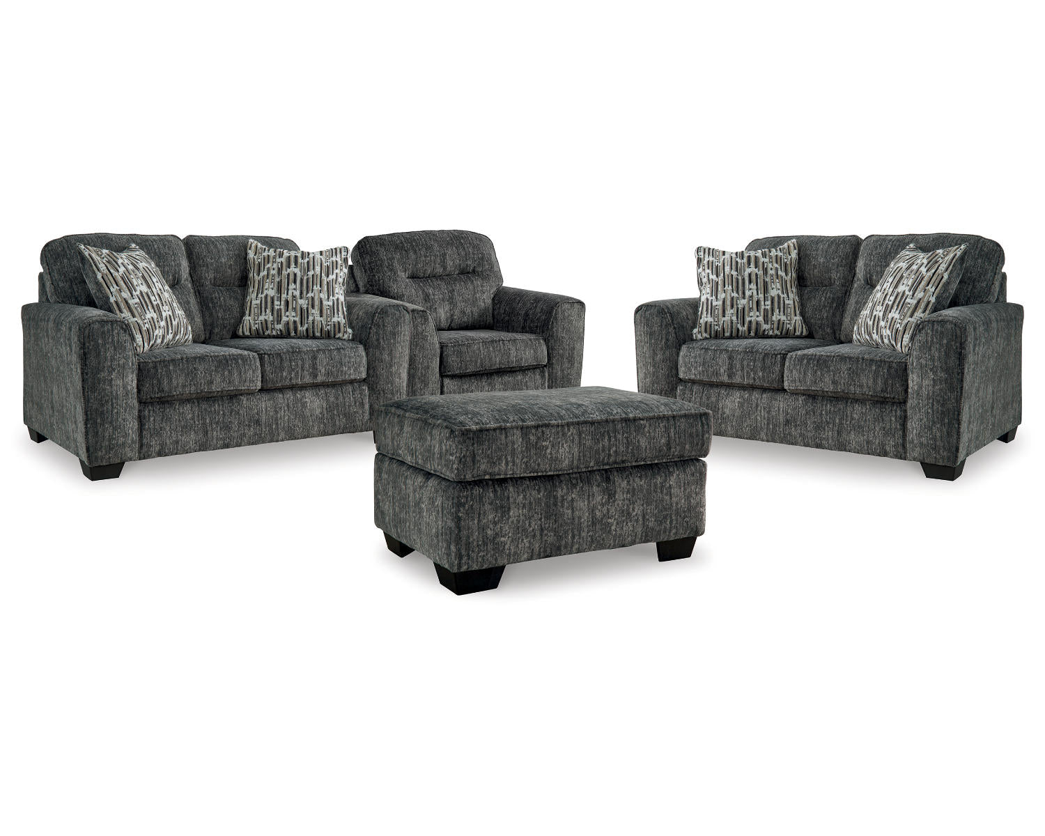 Lonoke 2 Loveseats, Oversized Chair and Ottoman