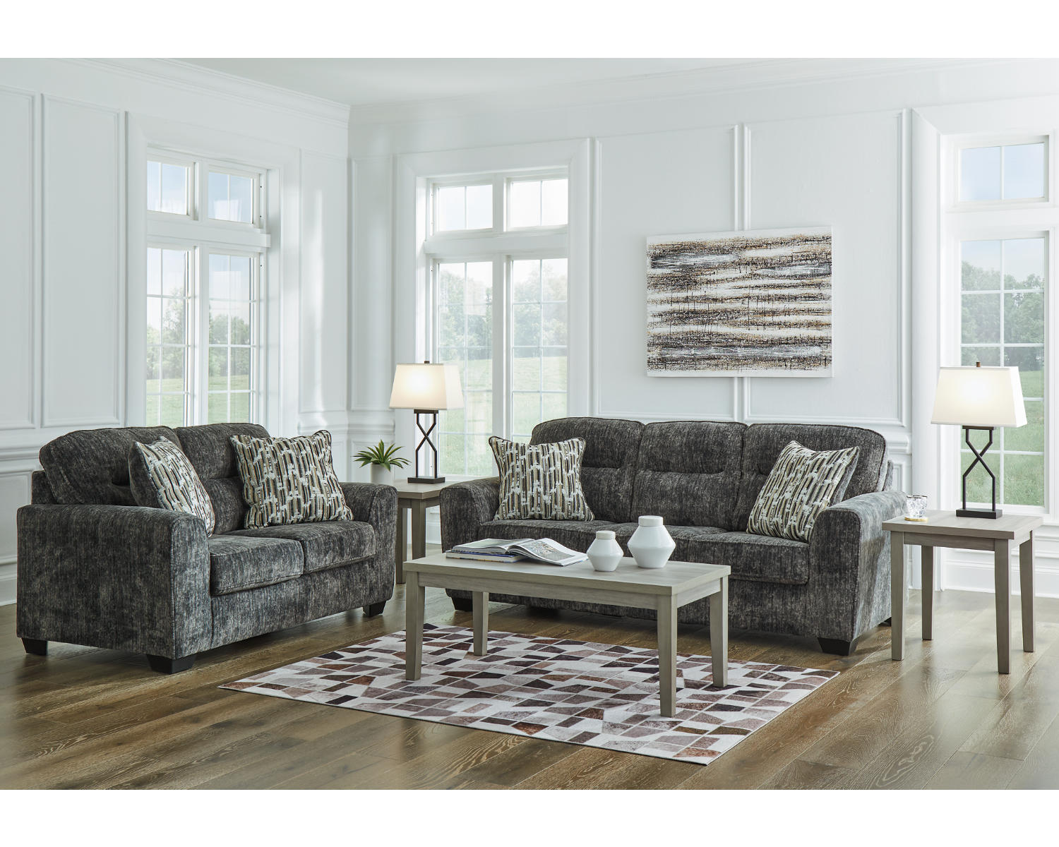 Lonoke Sofa and Loveseat
