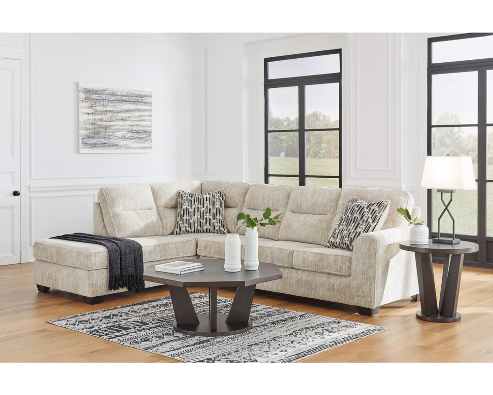 Seccional de 2 piezas Lonoke con chaise longue