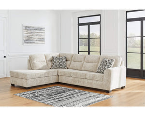 Seccional de 2 piezas Lonoke con chaise longue