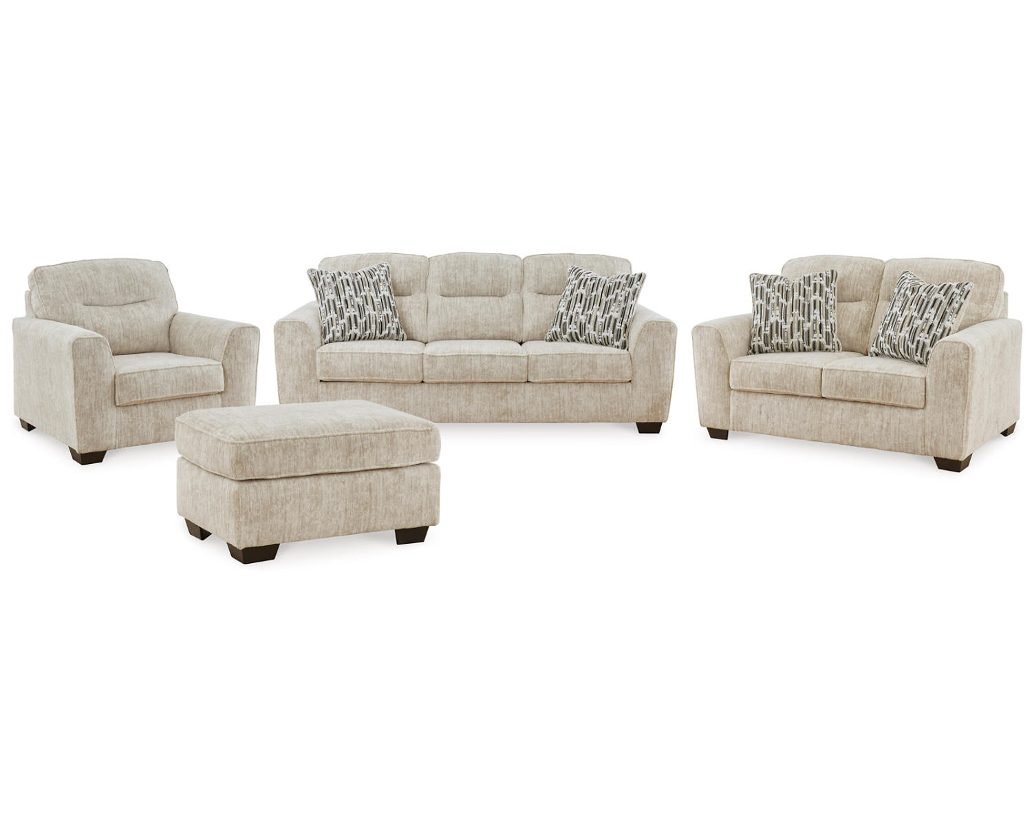 Lonoke Sofa, Loveseat, Oversized Chair and Ottoman