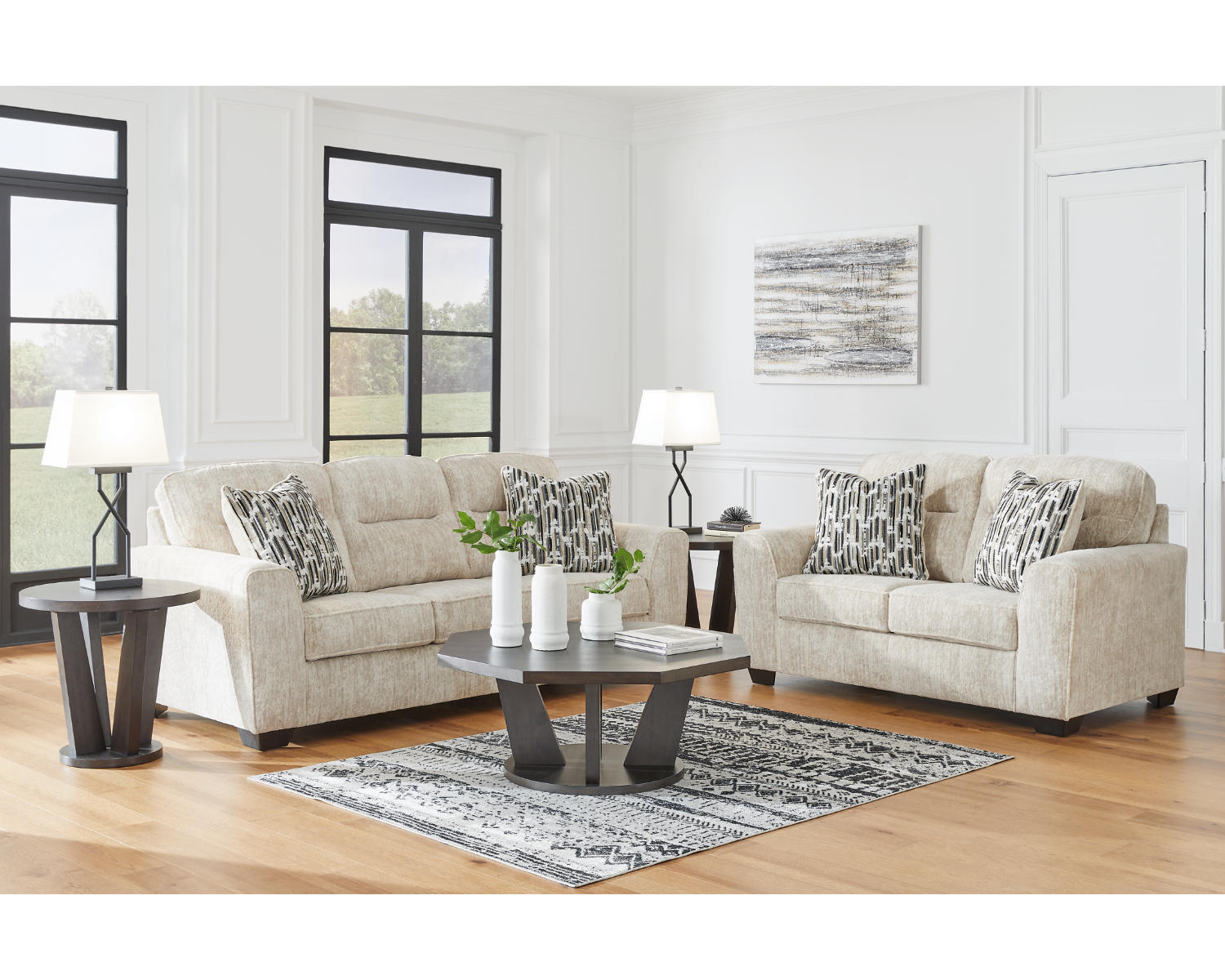 Lonoke Sofa and Loveseat