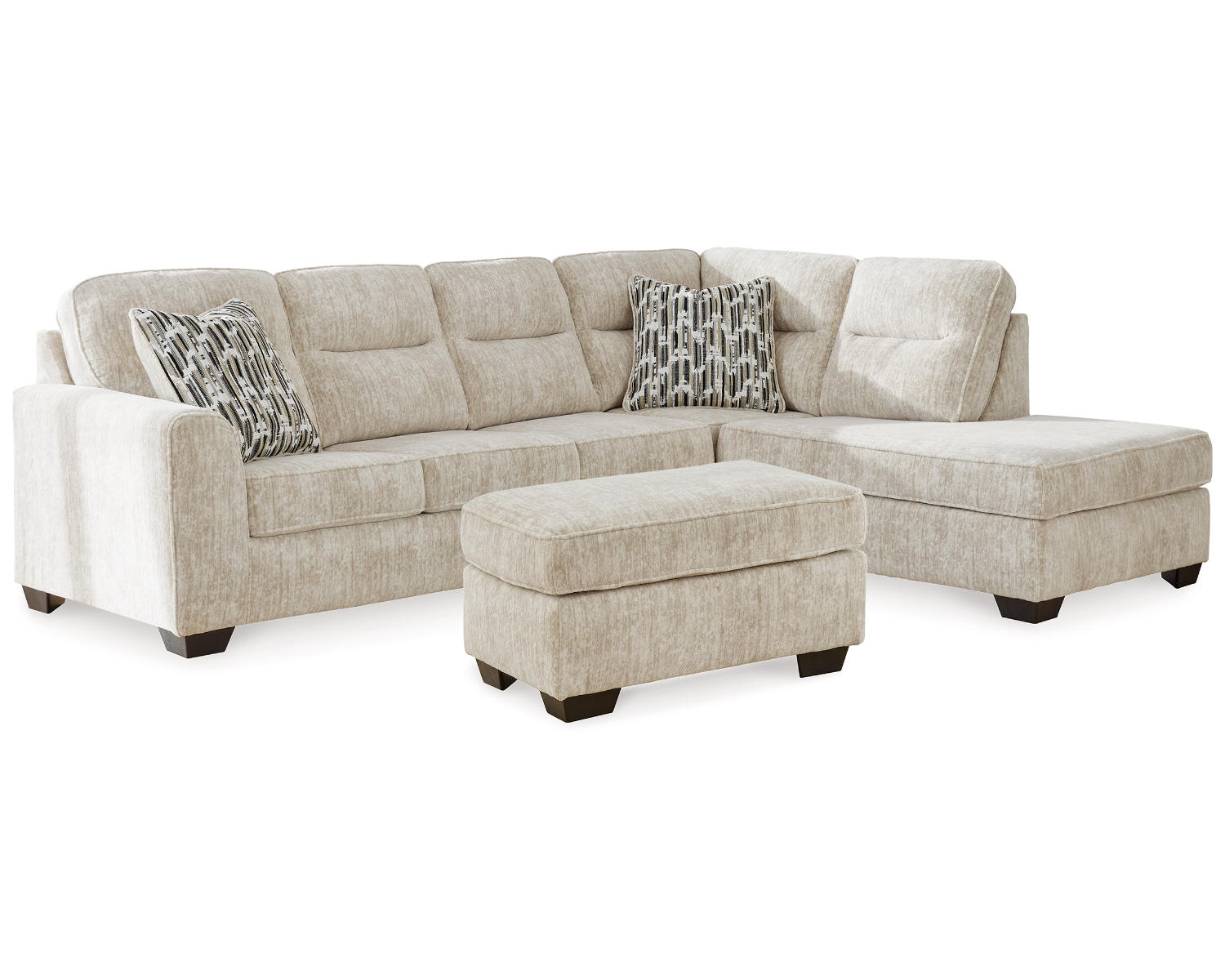Lonoke 2-Piece Sectional with Chaise and Ottoman