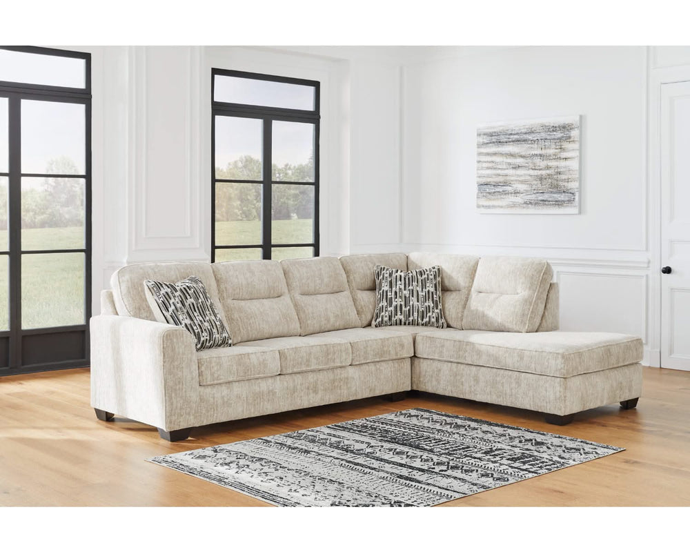 Seccional de 2 piezas Lonoke con chaise longue