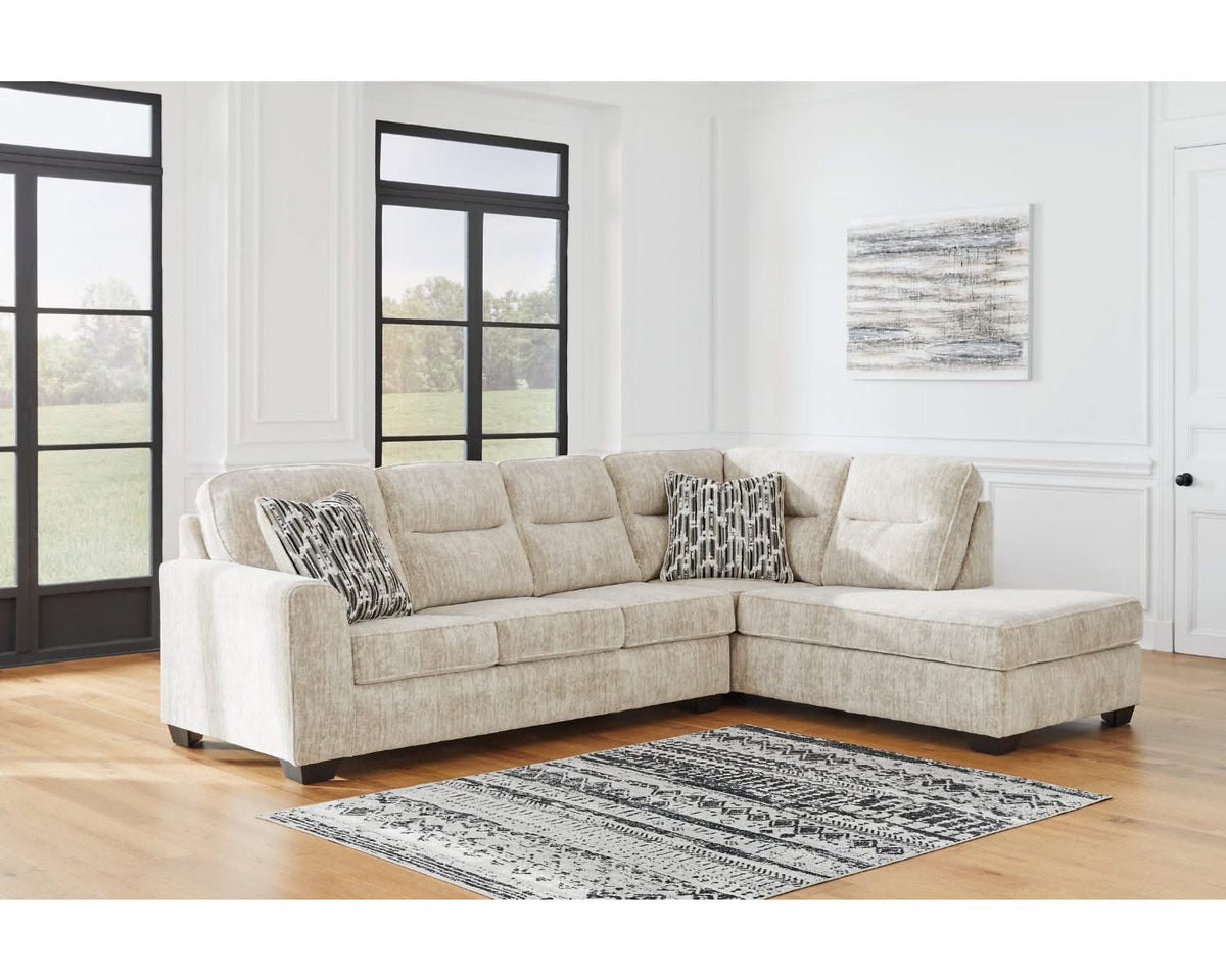 Seccional de 2 piezas Lonoke con chaise longue