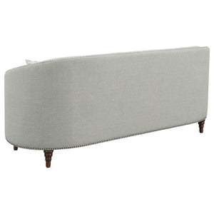 Conjunto de sofá de 3 piezas con brazos inclinados tapizado Avonlea, tela gris