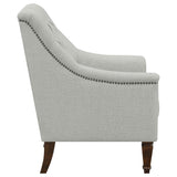 Conjunto de sofá de 3 piezas con brazos inclinados tapizado Avonlea, tela gris