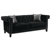 Reventlow Upholstered Track Arm Sofa Black