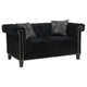 Loveseat capitoné Reventlow negro