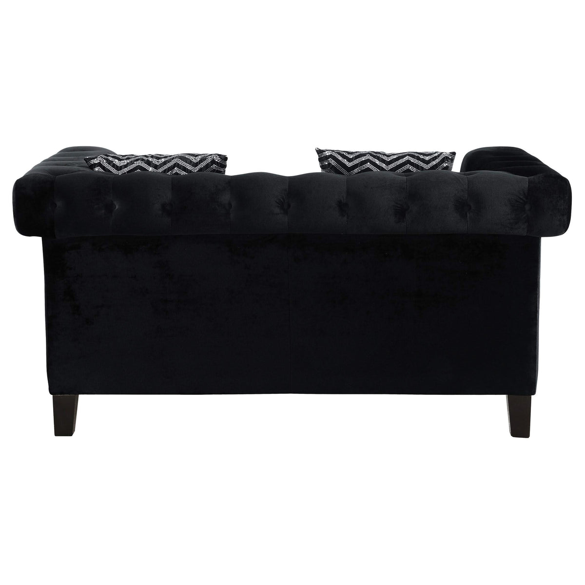 Loveseat capitoné Reventlow negro