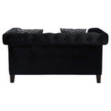 Loveseat capitoné Reventlow negro
