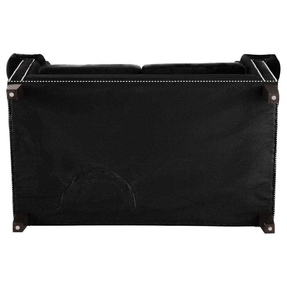 Loveseat capitoné Reventlow negro
