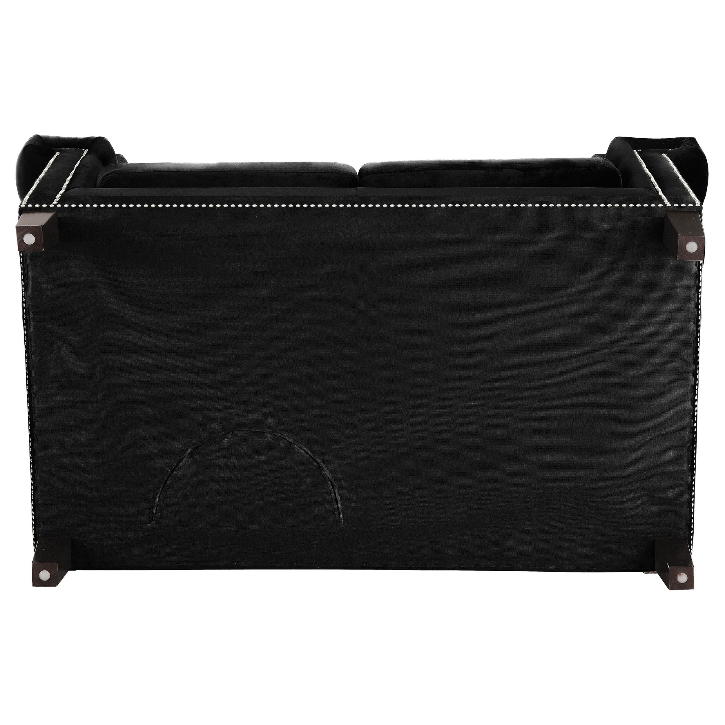 Reventlow Tufted Loveseat Black
