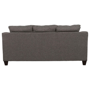Conjunto de sofá tapizado de 2 piezas con brazos acampanados Salizar, gris